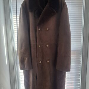 Serra Men's Tan Double-Breasted Trench Coat